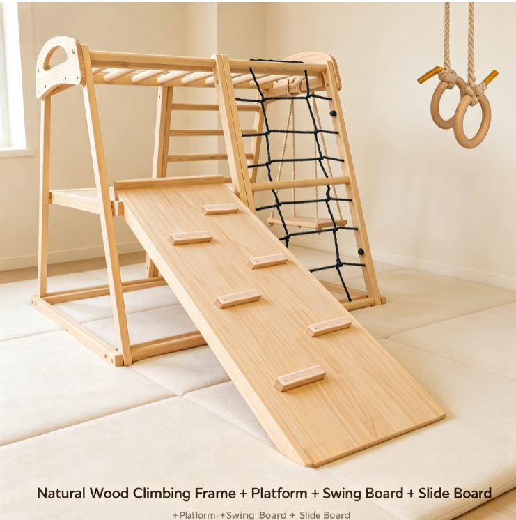 Home Gym For Toddlers - Nuovo Struttura da Arrampicata in Legno