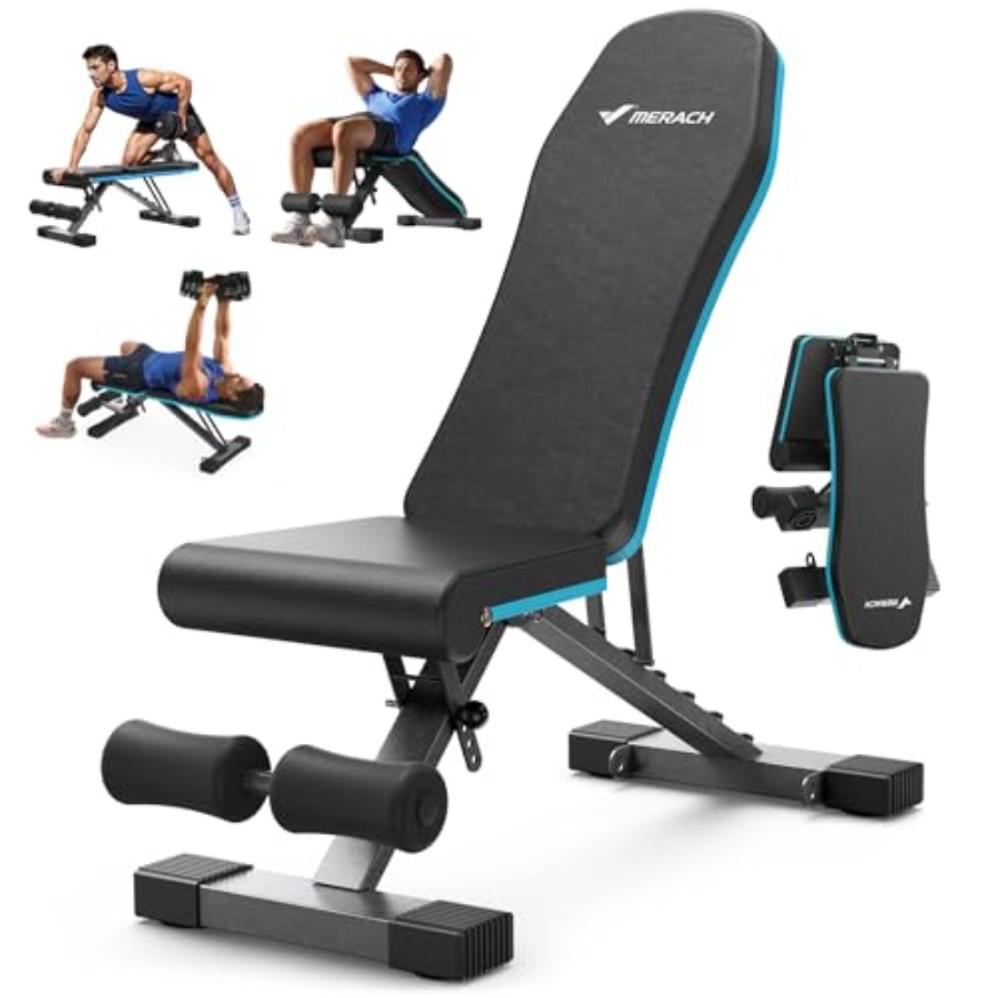 Home Gym With Leg Press - Panca Pesi Pieghevole per Palestra Domestica