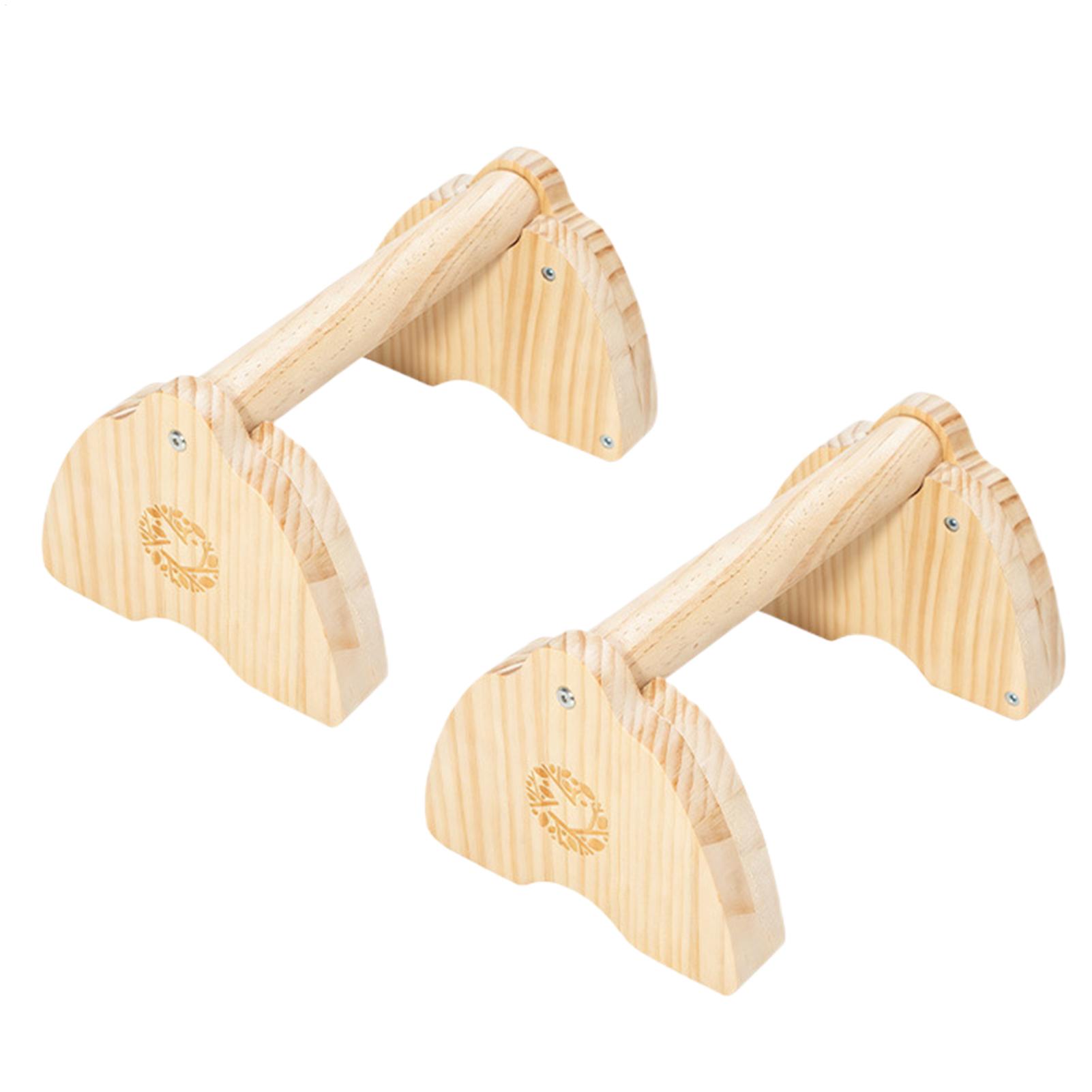 Push Up Stand Bar - 2 Supporti per Flessioni in Legno