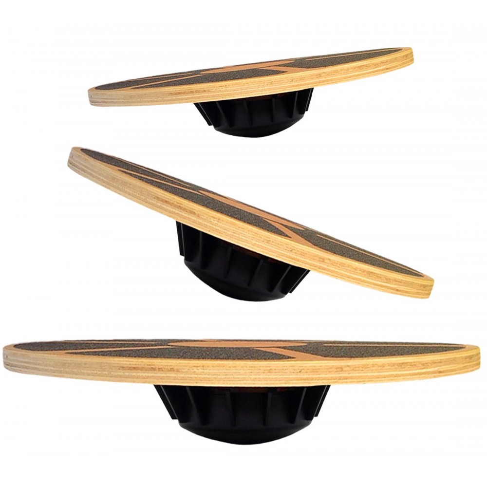 Wobble Board Balance - Tavola di Equilibrio in Legno Antiscivolo