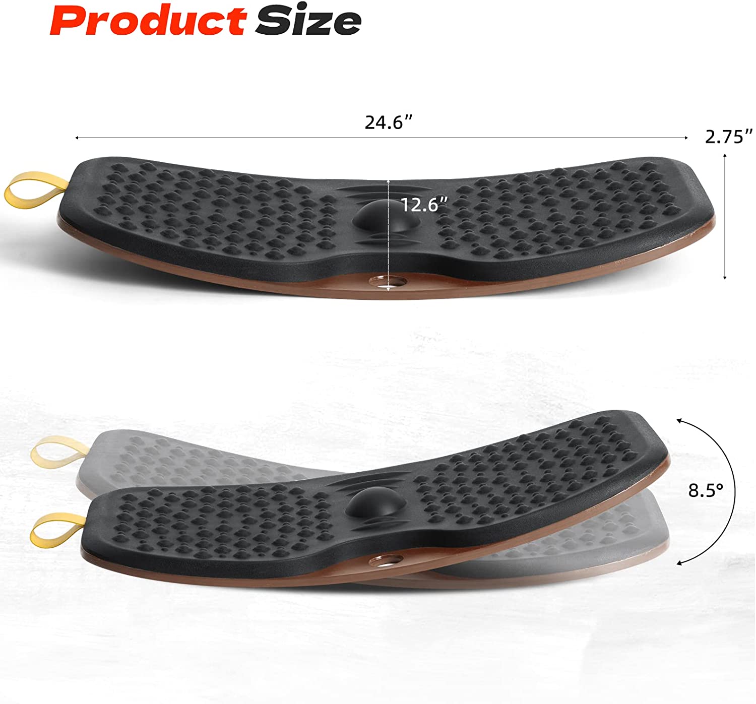 Wobble Board Balance - Tappetino per Scrivania con Barra Anti-Fatica,