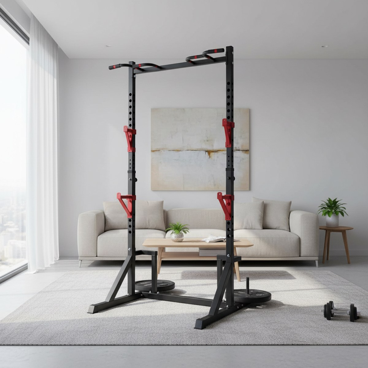 Power Rack Regolabile con Barr - Fitness Home Gym Equipment recensione e prezzo