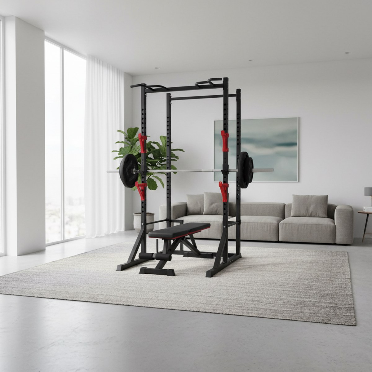 Power Rack Regolabile con Barr - Fitness Home Gym Equipment recensione e prezzo