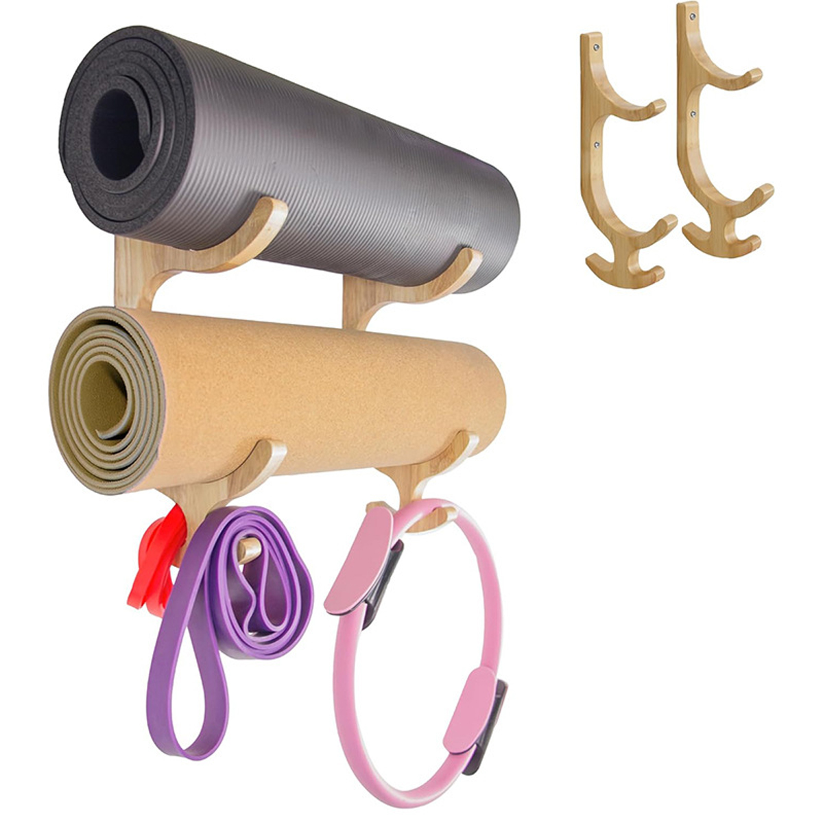 Supporto da parete per 2 fasce - Home Gym Yoga recensione e prezzo