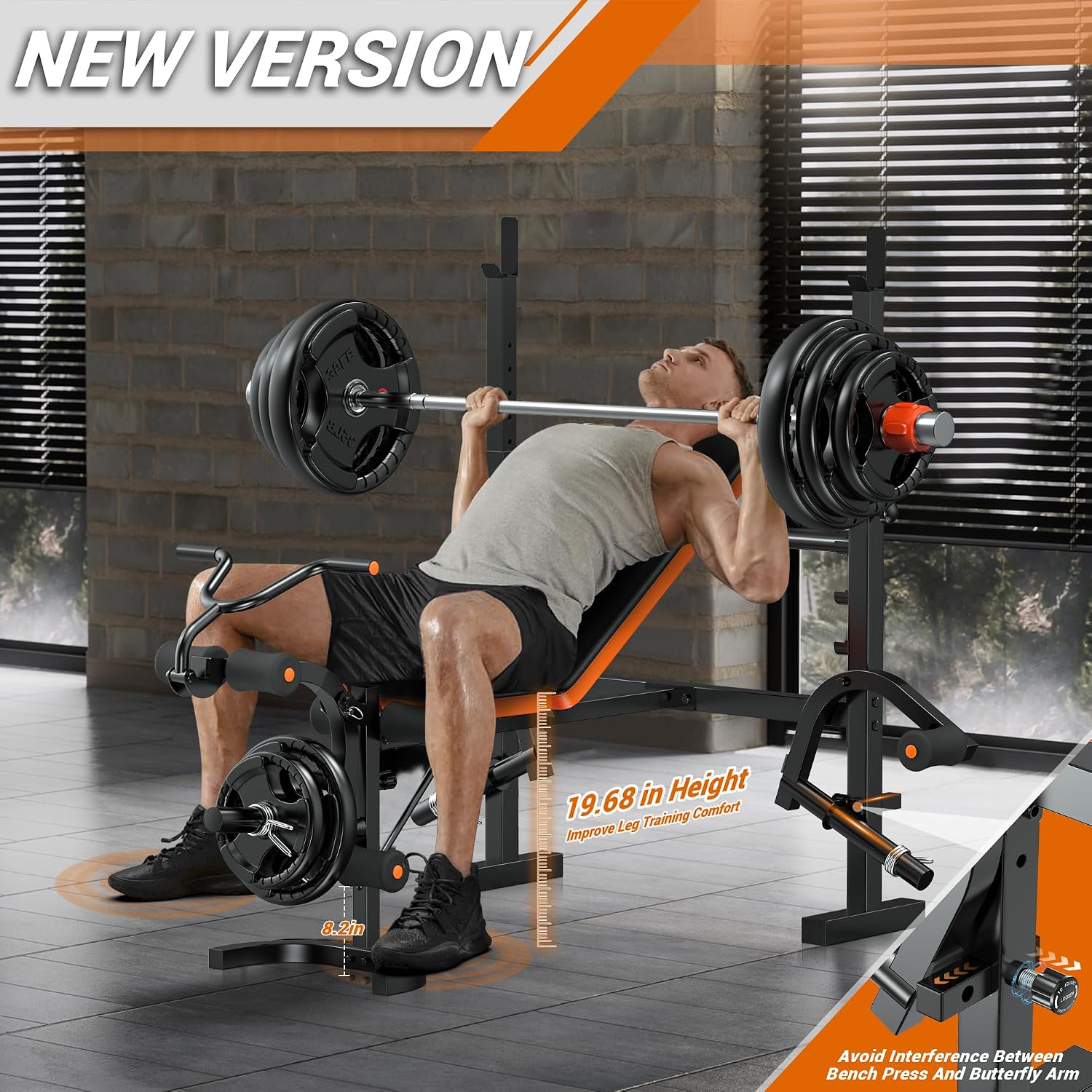 Panca da Allenamento 770LBS co - Home Gym With Leg Press recensione e prezzo