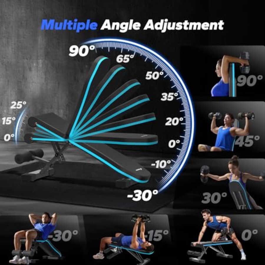 Panca Pesi Pieghevole per Pale - Home Gym With Leg Press recensione e prezzo